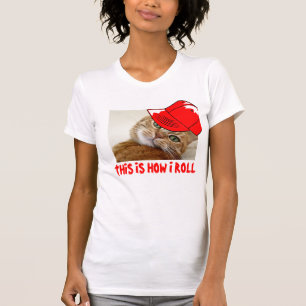La camiseta urbana del gato de Hip Hop, ésta es