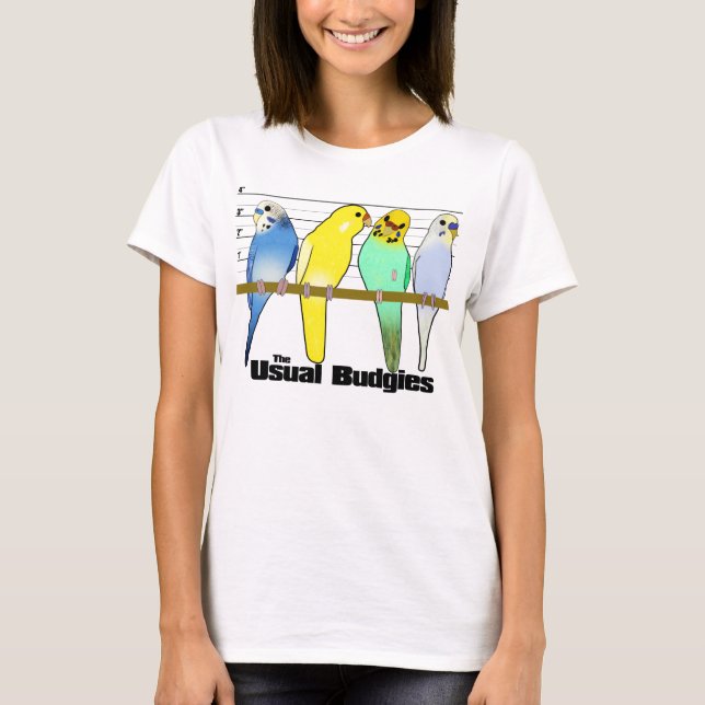 La camiseta usual de Budgies (Anverso)