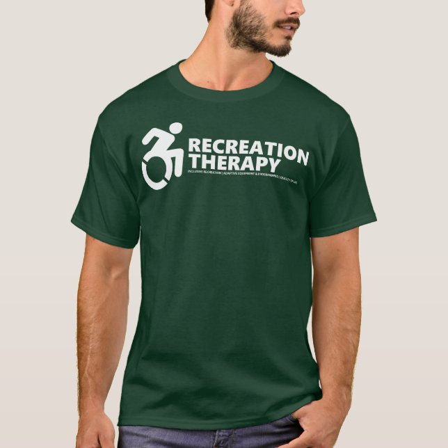 La camiseta verde clásica de la terapia de la (Anverso)