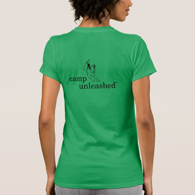 La camiseta verde oscuro de las mujeres (Reverso)