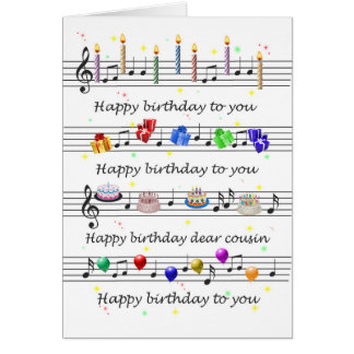 La canción de cumpleaños feliz de Cousin