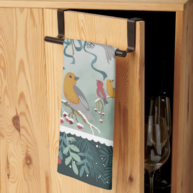 La Canción de Invierno de la Tierra Toallas de Coc (Pliegue de tercios)