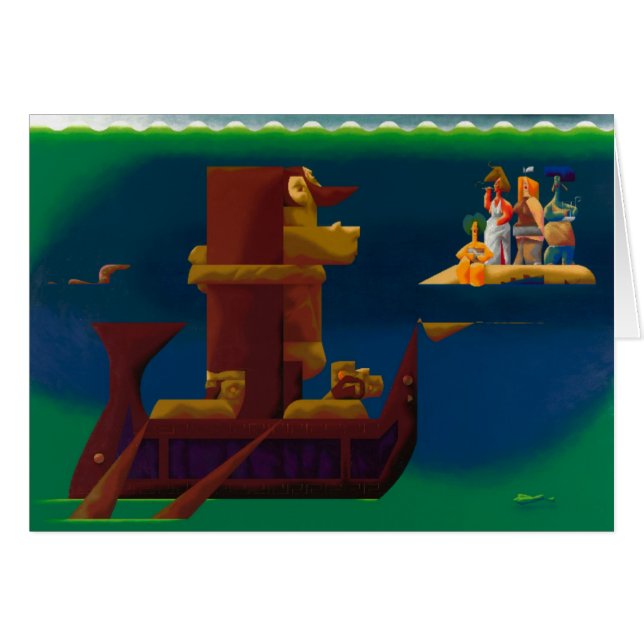 la canción hermosa - tarjeta en blanco (Anverso (Horizontal))