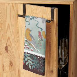 La canción invernal de la Tierra crimson toallas d