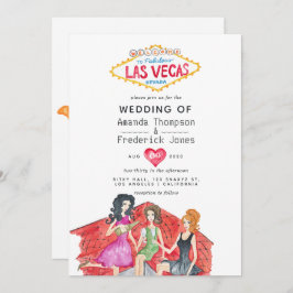 La caprichosa invitación a la boda de Las Vegas