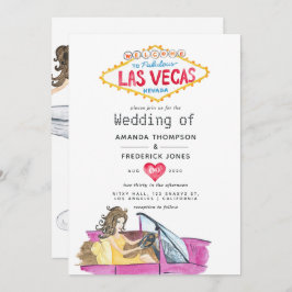 La caprichosa invitación a la boda de Las Vegas