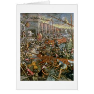 La captura de Constantinopla en 1204 (aceite en