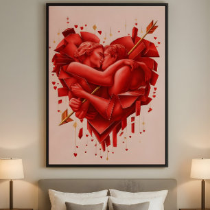 La captura de Cupido - Arte abstracto romántico mo