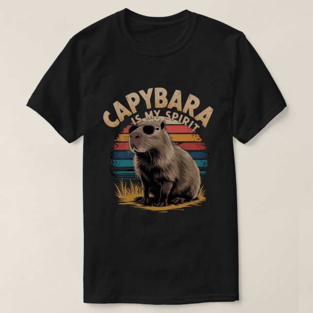 La capybara es la camiseta de mi animal espiritual (Diseño del anverso)