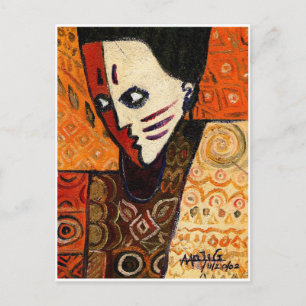 LA CARA DE LA postal de ÁFRICA