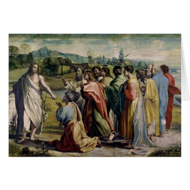 La carga de Cristo a San Pedro (dibujo animado (Anverso (Horizontal))