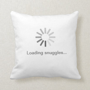 La "carga snuggles" la almohada del símbolo