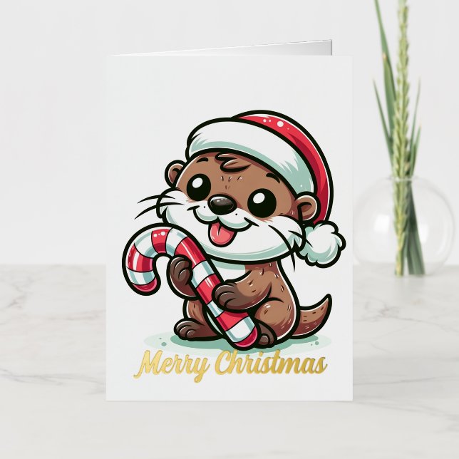 La Caricatura de la Nutria de Navidad (Anverso)