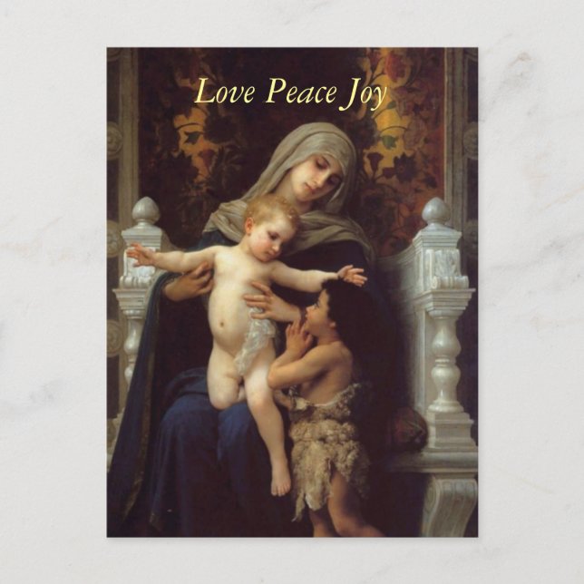 La caridad de Bougeureau, postales de navidades (Anverso)