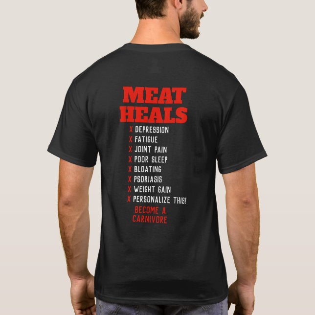 La carne cura. Camisa adaptable para la dieta del (Reverso)