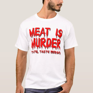 La Carne es Asesinato Camiseta Divertida Humor