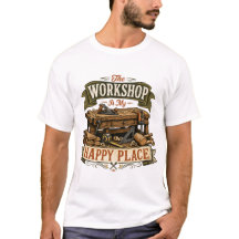 La carpintería es mi lugar feliz Camiseta de carpi
