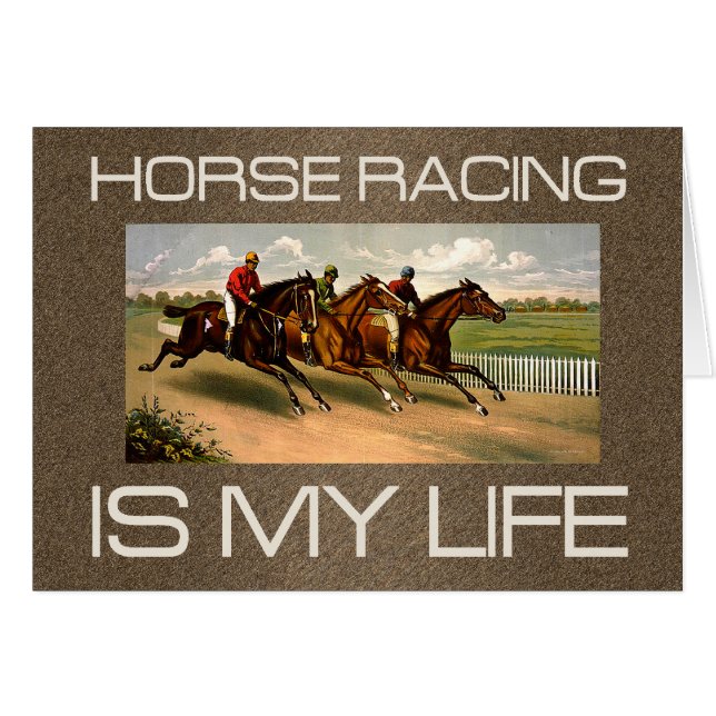 La carrera de caballos SUPERIOR es mi vida (Anverso (Horizontal))