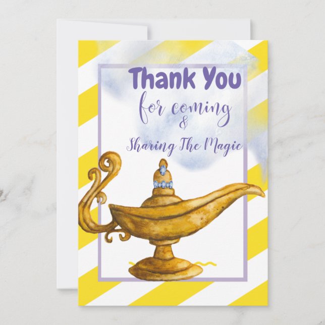 La carta de agradecimiento a los deseos (Anverso)