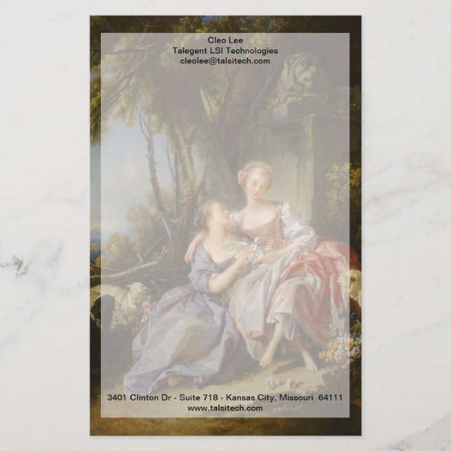 La Carta De Amor De François Boucher (Anverso)