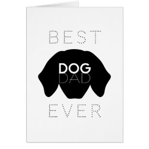 La carta de cumpleaños del mejor padre del perro n