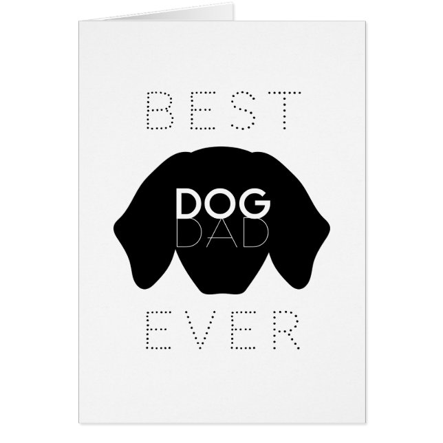 La carta de cumpleaños del mejor padre del perro n (Frente)