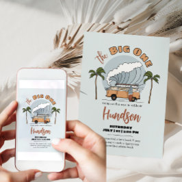 La carta de invitación al cumpleaños para los surf