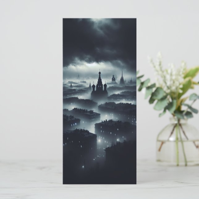 La carta de la ciudad de la noche de la oscuridad (Anverso de pie)