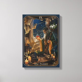 La carta de tarot del Ermitaño - arte de alquimia 