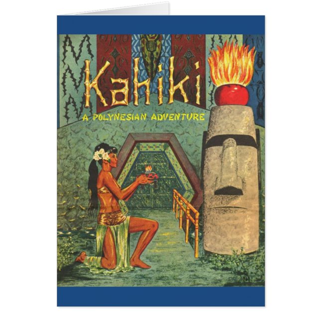 La carta del club Kahiki Tiki (Frente)