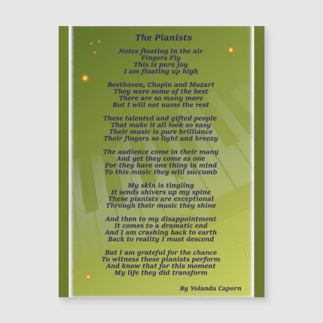 La carta magnética de los pianistas (Anverso)