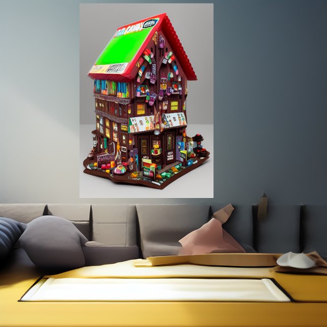 La casa de chocolate | Poster de arte de IA (Subido por el creador)