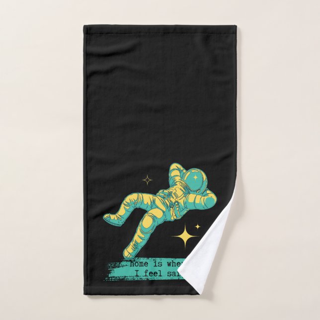 La casa de las estrellas astronautas del espacio e (Toalla de mano)