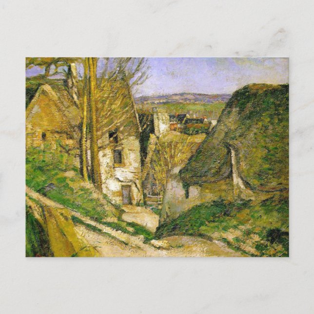 La Casa del Ahorcado por Paul Cezanne Tarjeta Post (Anverso)