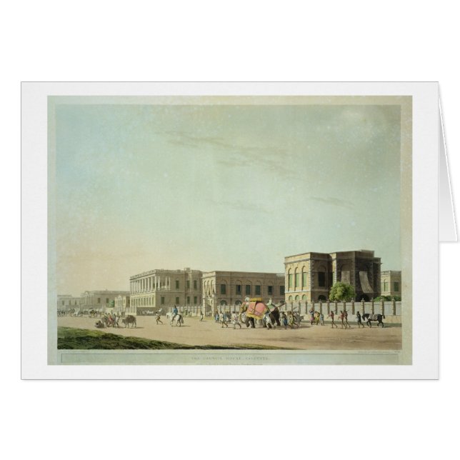La casa del consejo, Calcutta, platea 29 de (Anverso (Horizontal))