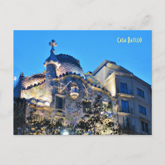 La "Casa del Dragón" de Gaudí en la postal de Barc