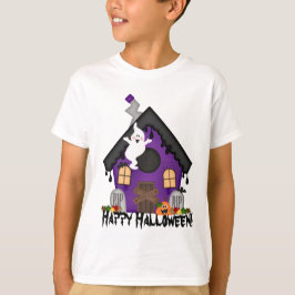 La casa encantada de Halloween embroma la camiseta