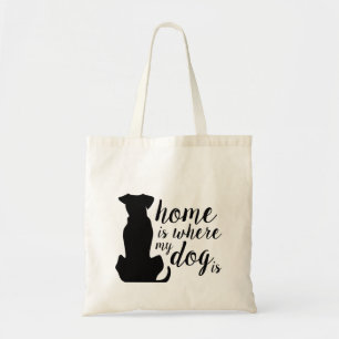 La Casa Es Donde Mi Perro Es La Bolsa De Tote