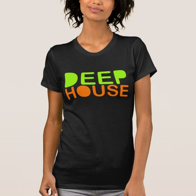 la casa profunda DJ diseña la camiseta de la (Anverso)