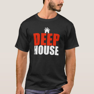 la casa profunda DJ diseña la camiseta del diseñ