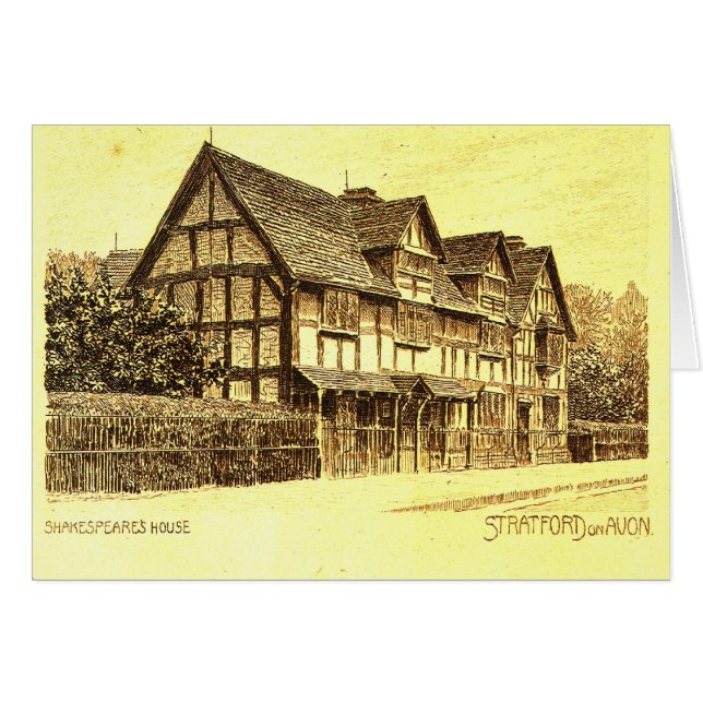 La casa Stratford de Shakespeare en Avon (Anverso (Horizontal))
