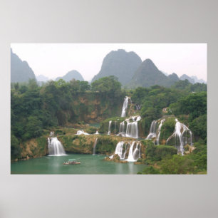 La cascada de Detian, China enmarcó la impresión