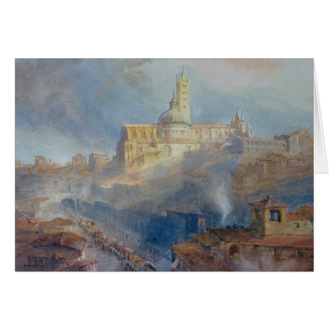 La catedral, Siena, 1902 (Anverso (Horizontal))