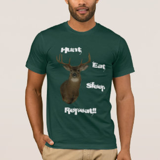 La caza come la camiseta para hombre de los