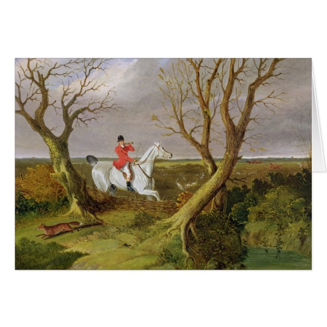 La caza de Suffolk - salida (aceite en lona) (Anverso (Horizontal))