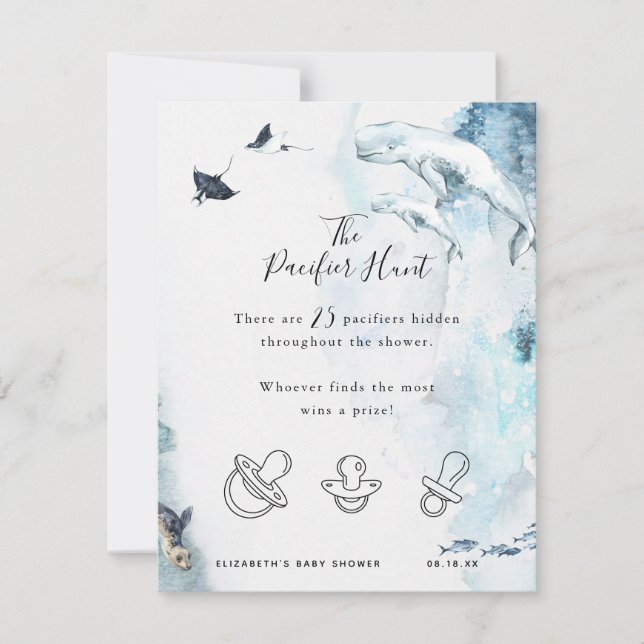 La caza del pacificador | Juego Baby Shower (Anverso)