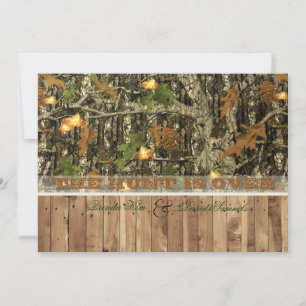 La caza terminó con la invitación a la boda