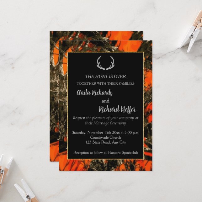 La caza terminó con la invitación a la boda de cam (Anverso/Reverso In Situ)