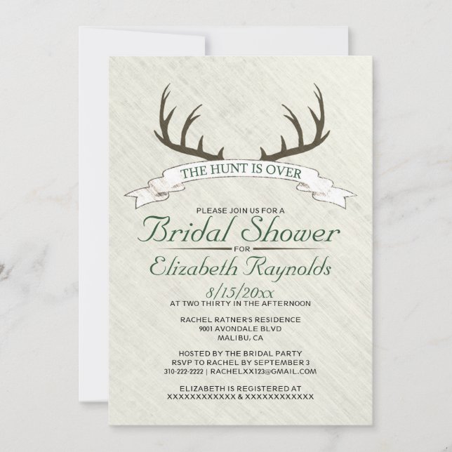 La caza terminó con las invitaciones a la ducha de (Anverso)