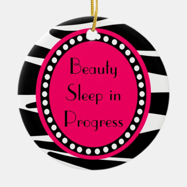 La cebra raya el ornamento de la suspensión de (Frente)